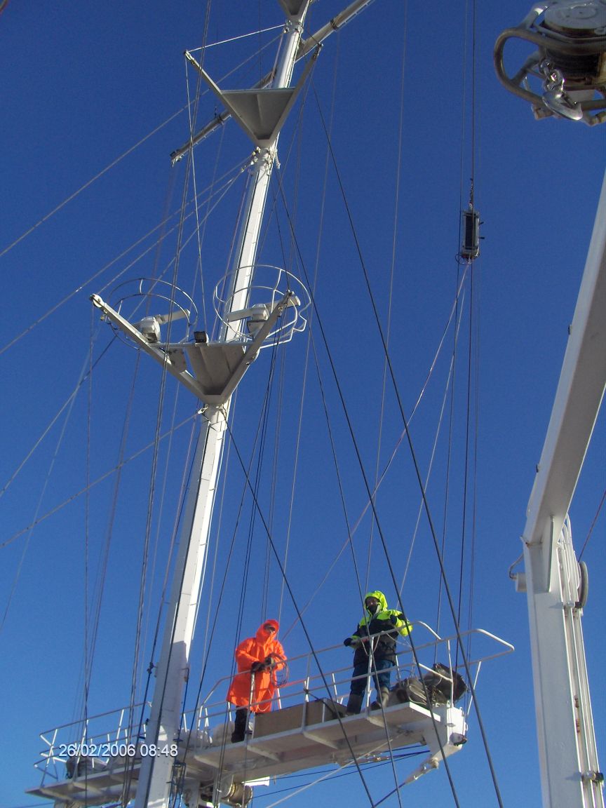 Aerosol measurement on board R/V Oceania