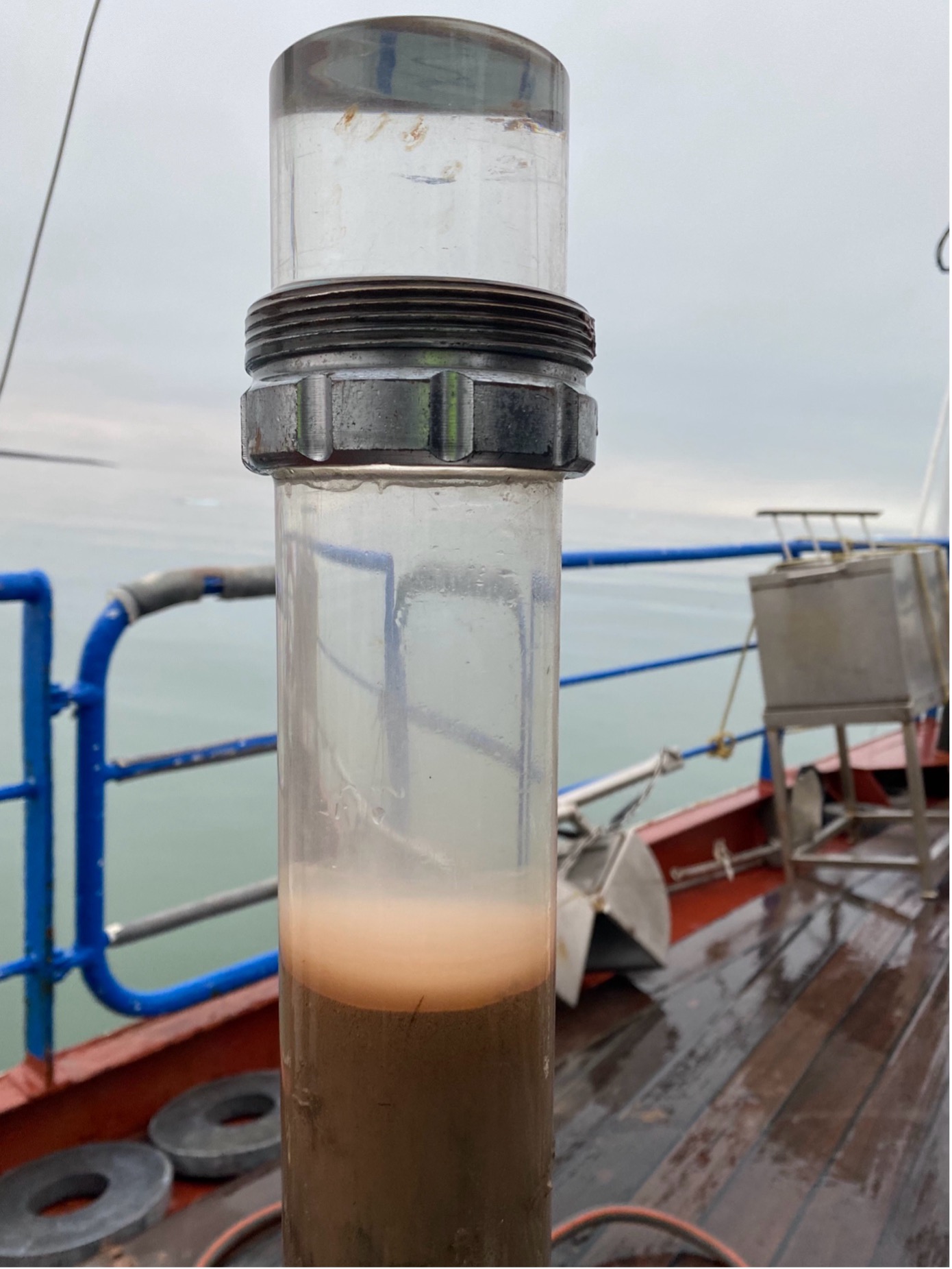 Sampling during last cruise